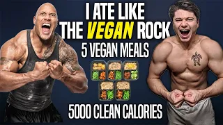 I Made Dwayne "The Rock" Johnson's 5000 Calorie Diet VEGAN