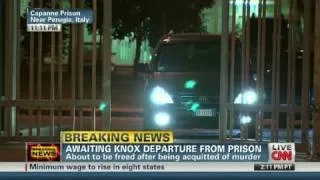 Amanda Knox freed, leaves Italian prison