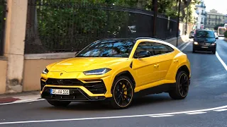 Lamborghini Urus driving in Monaco | Accelerations & Pure Sound