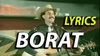 Borat - In my country there is problem. Lyrics ( Sacha Baron Cohen  )