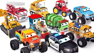 Wheels On The Bus | Cars Toys ft Monster truck School bus Police Car  - appMink playlist 100 mins