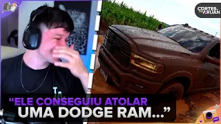 ARUAN REAGE: ATOLEI A DODGE RAM INDO PRA FAZENDA!!! 😭😭😭 (LEO DA HORNET) - Cortes do Aruan