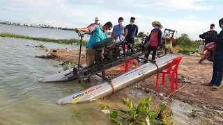 Impressive!! DIY Motor Boat Using Engine MITSUBISHI 5HP