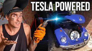 My Tesla Powered VW Beetle (Bug) Episode 3