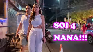 [4k] Thailand Bangkok Soi 4 Nana Nightlife Scenes So Many Freelancers!