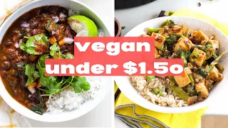 CHEAP & vegan? Make this | Recipes under $1.50/serving
