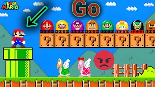 Super Mario Bros. but there are MORE Custom Switches All Characters!.. | super mano Bros