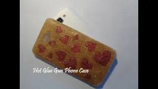 Smooth Hot Glue Phone Case with Hearts