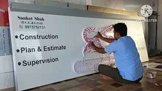 How to Install Acrylic letter on board# letter Installation # LED Sign board