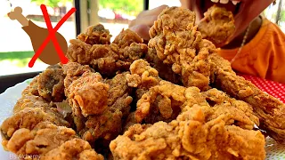 King Oyster Mushroom fried chicken|BEST VEGAN Fried Chicken|Oyster mushroom fried chicken|