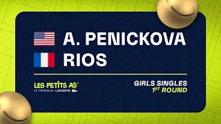 Les Petits As 2023 | Girls Singles 1R | Annika Penickova vs Alix Rios