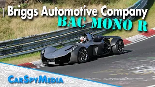 555 KG Lightweight Briggs Automotive Company BAC Mono R Supercar Spied Testing At The Nürburgring