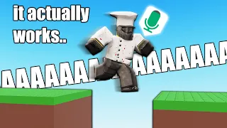 i used roblox voice chat to play an obby