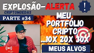 MEU PORTFÓLIO CRIPTO PARA BULL: 10X 20X 30X? VEJA MEUS ALVOS! PITACOS DO LEOZÃO - BTC-SOL-LINK-AAVE