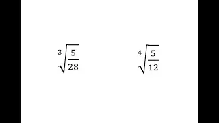 Rationalize the Denominator - Cube Root and 4th Root