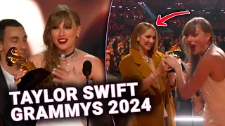 Did Taylor Swift IGNORE Celine Dion Before Her 2024 Grammys Speech for Best Album?