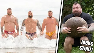 STRONGMEN LIFT THE BAREVAN STONE!!! (231lbs) ft. The Stoltmans (Day 6)