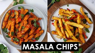 Easy Masala Chips Recips 2 Ways | Indian Style Spicy Masala Fries