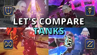 FFXIV Tank Comparison! Easy/Hard? Strong/Weak? Intense?