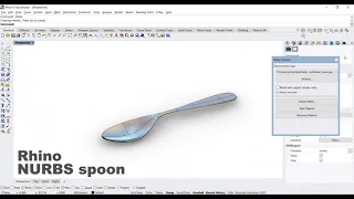 Rhino 3D Modelling Spoon Tutorial (updated)