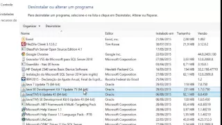 COMO DESINSTALAR O JAVA NO WINDOWS?