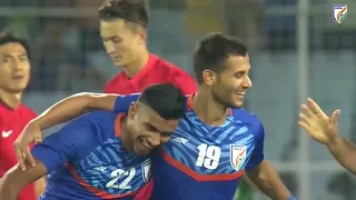 Anwar Ali's and Ishan Pandita's first goal for the Blue Tigers