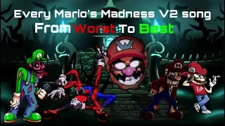 Ranking all the mario's madness V2 songs from worst to best (outdated)