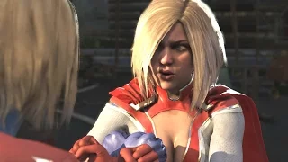 Injustice 2 - Supergirl Vs Powergirl (Premier Skin) - All Intro Dialogue/All Clash Quotes