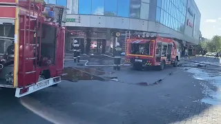 В Курске вспыхнул пожар в ТЦ «Бумеранг»