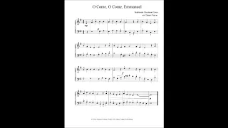 O Come, O Come, Emmanuel, arranged for intermediate piano by Dennis Frayne