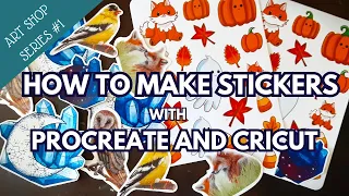 How to Make Stickers | Sticker sheets and die cut stickers with Procreate and Cricut!