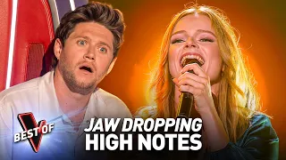Mind-boggling HIGH NOTES making the Coaches' JAWS DROP in the Blind Auditions of The Voice
