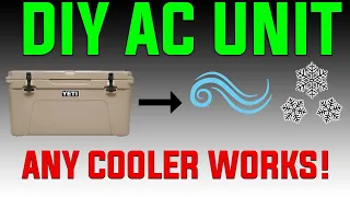 YETI Cooler Air Conditioner - How to build an AC for your tent!