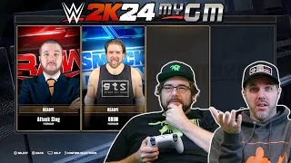 WWE 2K24 MyGM Grim Vs Slug #1: All these menus, AND NO FOOD?