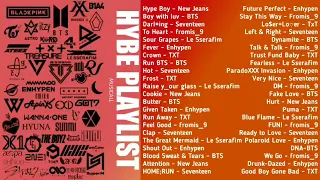 K-POP Playlist HYBE Version (New Jeans, BTS, Seventeen, Le Sserafim, TXT, Enhypen, fromis_9)