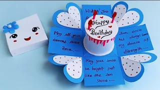 Handmade Birthday Cake Card | Explosion Birthday Card