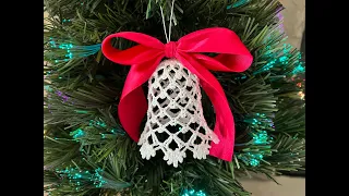How to Crochet a Bell Ornament for a Christmas Tree - Tutorial #6