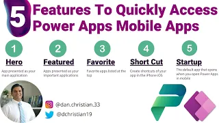 5 Features to Quickly Access Power Apps Mobile Apps