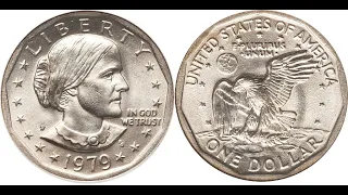 1979 Wide Rim Near Date Susan B Anthony Dollar Rare? Valuable? Close Date