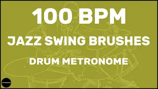 Jazz Swing Brushes | Drum Metronome Loop | 100 BPM