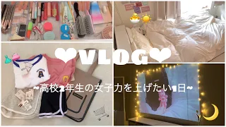 【Vlog】高校2年生の夏休み🐬🌻🍧/女子力を上げたい1日🎀