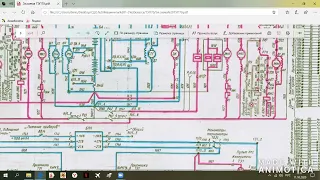 Электрическая схема пуска дизеля тепловоза ТЭП70