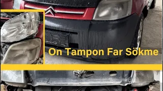 Citroen Berlingo / Peugeot Partner Ön Tampon Far Sökme 2003-2009 4K