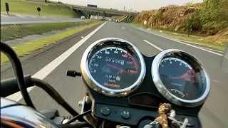 Suzuki yes 125cc a 145 km por hora o que eu fiz nela?