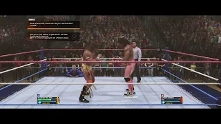 WWE 2K24 Now go for you Finisher to give Warrior the Rude Awakening the deserves!