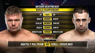 Хлесткий Нокаут! Анатолий Малыхин vs Кирилл Грищенко Обзор на Бой | Malykhin vs Grishenko | ONE FC