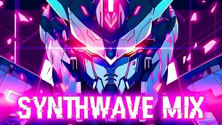 Neon Mobile Suits: A Synthwave & 80s Mix [ Relaxing, Chill Music, Working, Studying, Sleeping ]