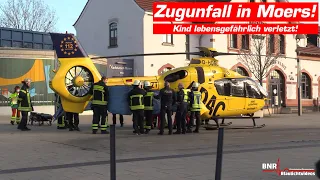 [ZUGUNFALL in Moers!] Kind vom Güterzug erfasst und lebensgefährlich verletzt! RTH im Einsatz!