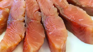 Salted Pink Salmon at Home. Dry Ambassador. Simple Recipe.