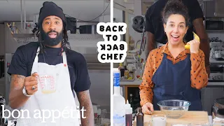 DeAndre Jordan Tries to Keep Up with a Professional Chef | Back-to-Back Chef | Bon Appétit